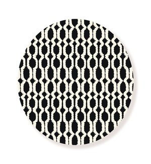 Black White Chain Circle